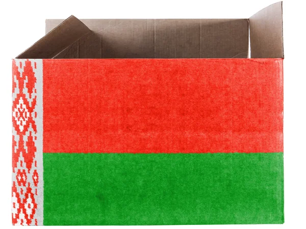 Die weißrussische Flagge — Stockfoto