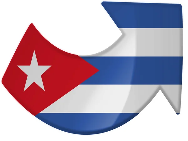 Flaga Kuby — Zdjęcie stockowe