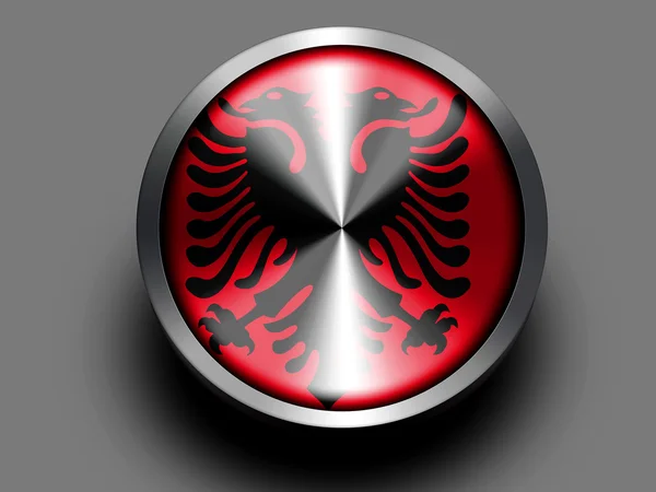 アルバニア。アルバニアの旗 — ストック写真