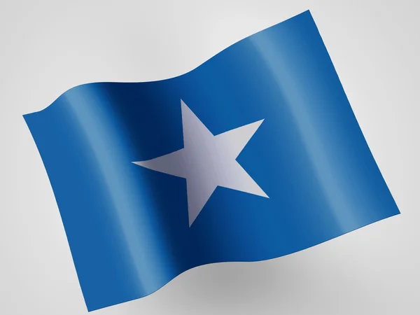Η σημαία της Σομαλίας — Φωτογραφία Αρχείου