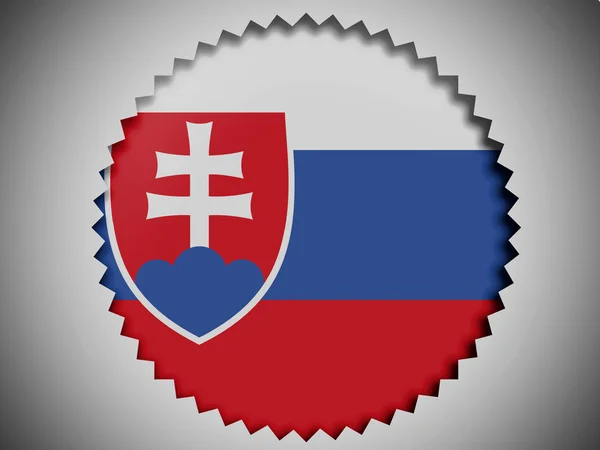 Flaggan Slovakien — Stockfoto