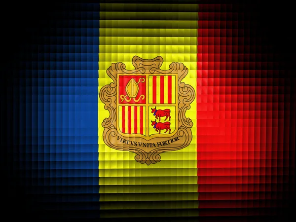 Bandeira de Andorra — Fotografia de Stock