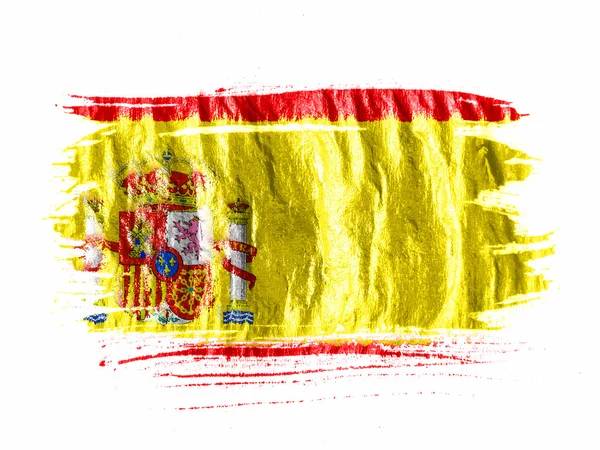 Die spanische Flagge Stockfoto