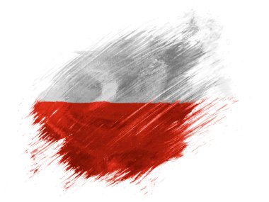The Polish flag clipart