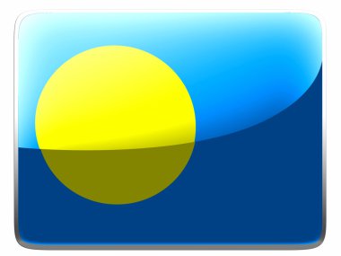 Palau bayrak kare arabirimi simgesini boyalı