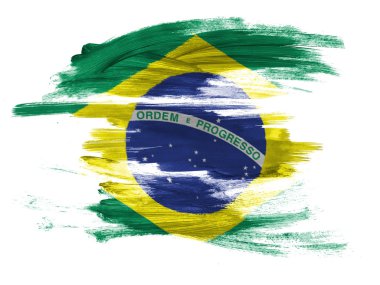 The Brazilian flag clipart