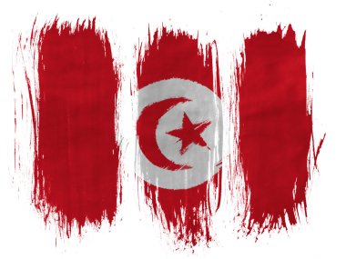 The Tunis flag clipart