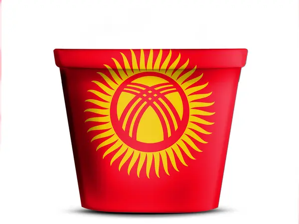 Kyrgyzstan flag — Stock Photo, Image