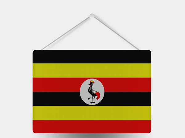 Ugandan lippu — kuvapankkivalokuva