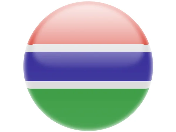 Flaga Gambii — Zdjęcie stockowe