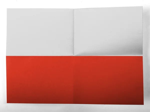 La bandiera polacca — Foto Stock