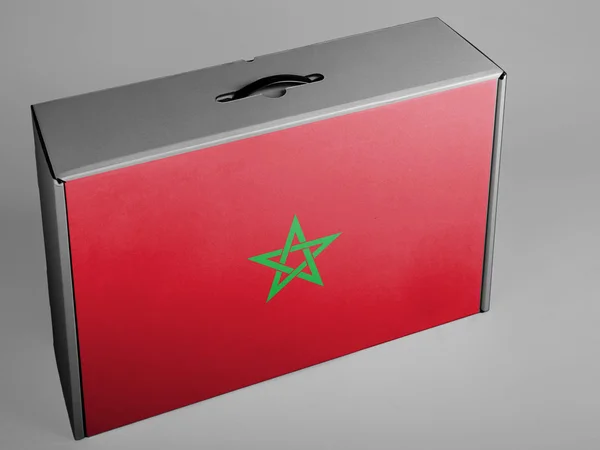 Det marokkanske flag - Stock-foto