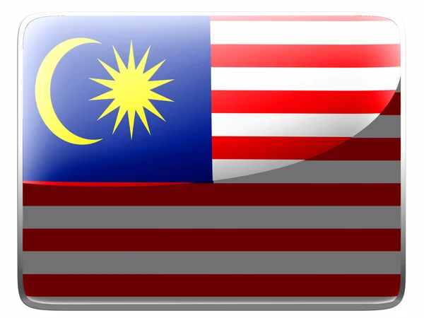 Die malaysische Flagge — Stockfoto