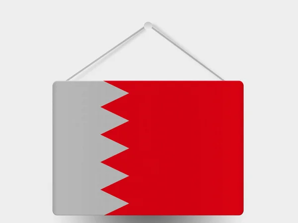 Bahrain. Bahrainska flagga — Stockfoto