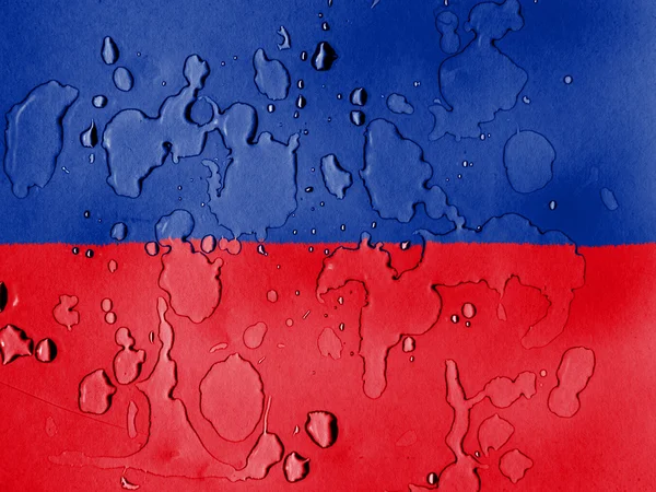 Die haitische Flagge — Stockfoto