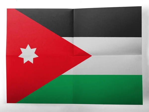 Jordaniens flagga — Stockfoto