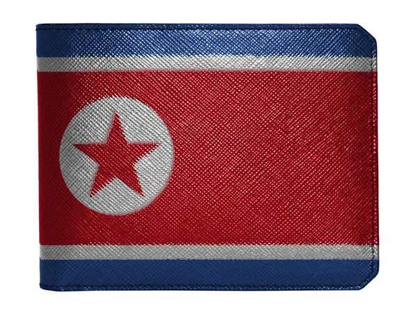 De vlag van Noord-korea — Stockfoto