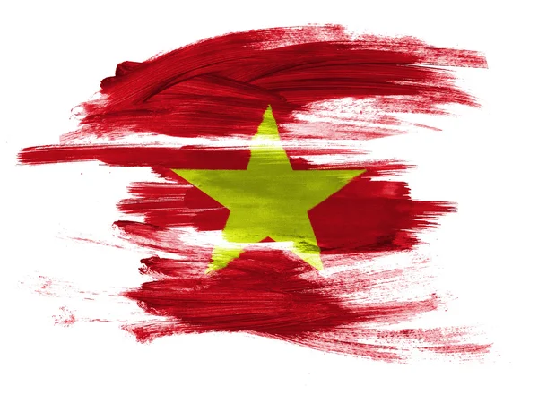 Die vietnamesische Flagge — Stockfoto