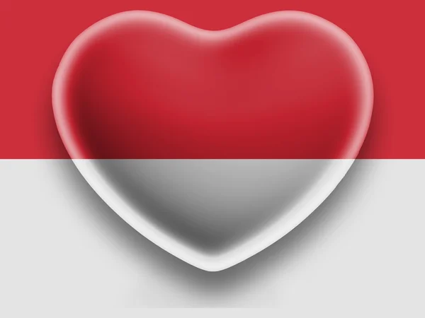 Az indonéz zászló — Stock Fotó