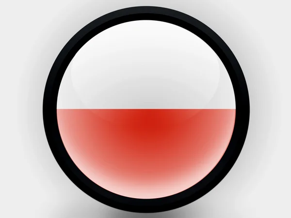 A Lengyel zászló — Stock Fotó