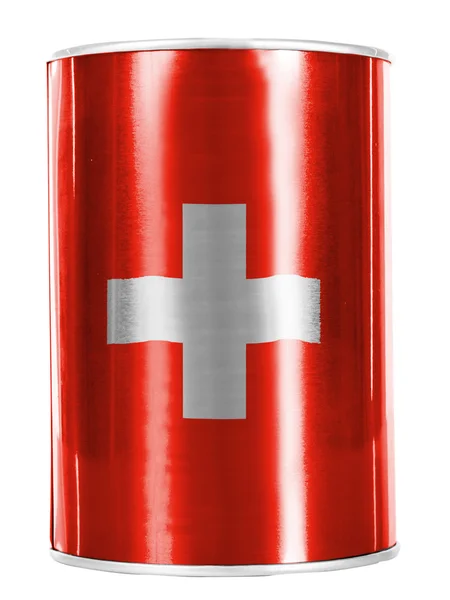 La bandera suiza — Foto de Stock