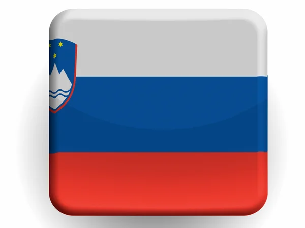 Sloveniens flagga — Stockfoto