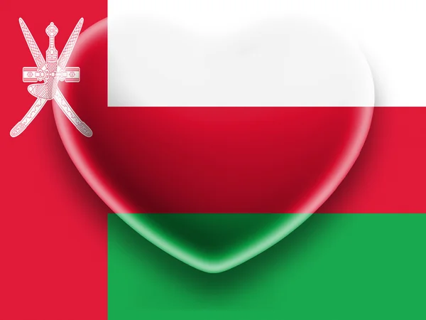 Oman flag — Stock Photo, Image