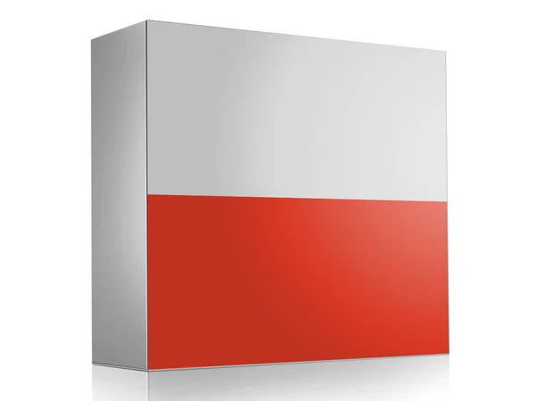 The Polish flag — Stock Photo, Image