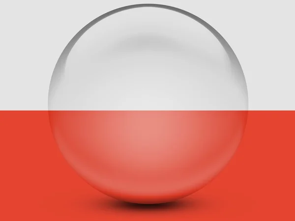 Η πολωνική σημαία — Φωτογραφία Αρχείου