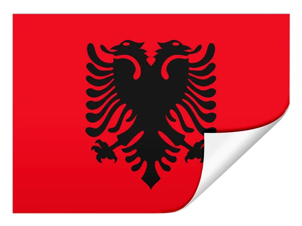 Albania. flagi Albanii — Zdjęcie stockowe