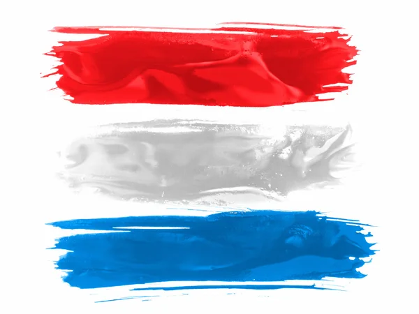 The Luxembourg flag — Stockfoto