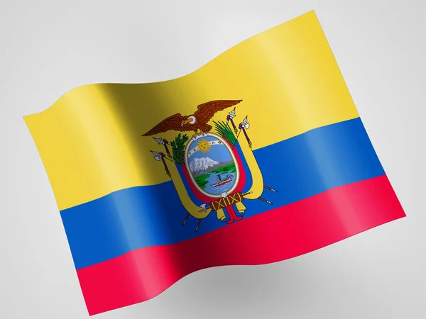 Vlag van Ecuador — Stockfoto