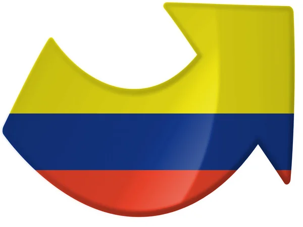 La bandera colombiana — Foto de Stock