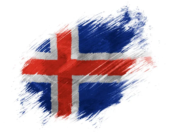 La bandera de Islandia — Foto de Stock