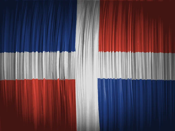 De vlag van de Dominicaanse Republiek — Stockfoto