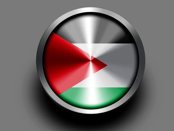 Jordánská vlajka — Stock fotografie
