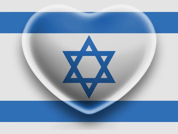 Die israelische Flagge — Stockfoto