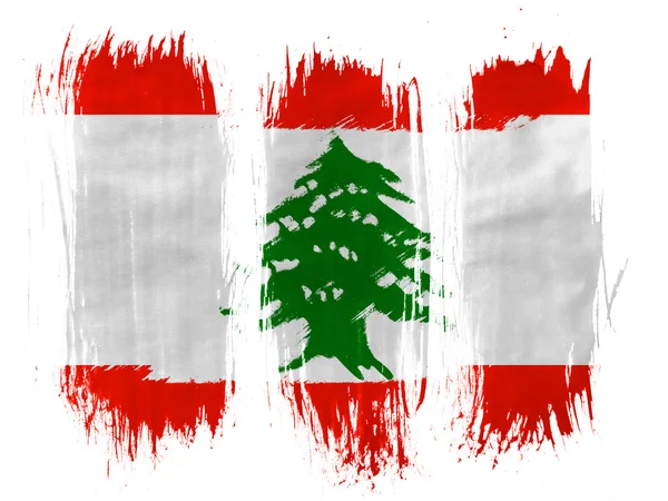 La bandera libanesa — Foto de Stock