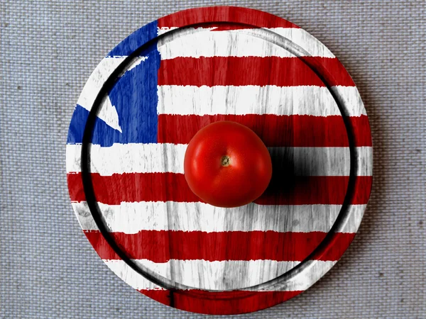 Liberia. Liberiaanse vlag — Stockfoto