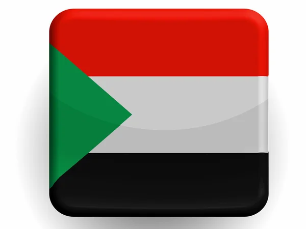 Die sudanesische Flagge — Stockfoto