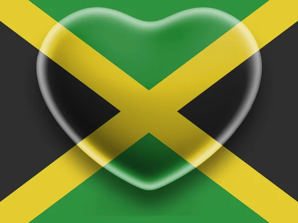 Jamaicai zászló — Stock Fotó