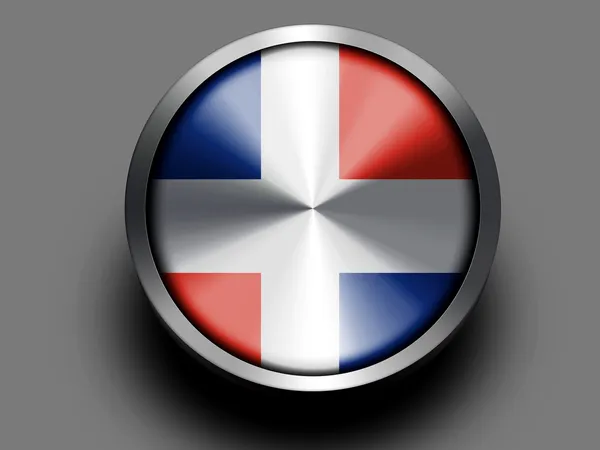 The Dominican Republic flag — Stock Photo, Image