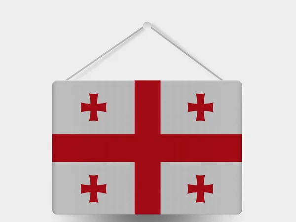 Die georgische Flagge — Stockfoto