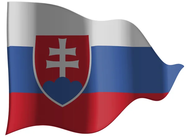 Flaga Słowacji — Zdjęcie stockowe