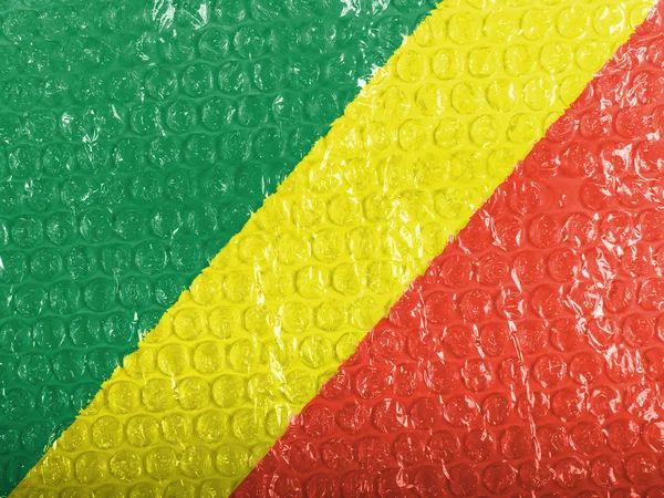 A bandeira do Congo — Fotografia de Stock