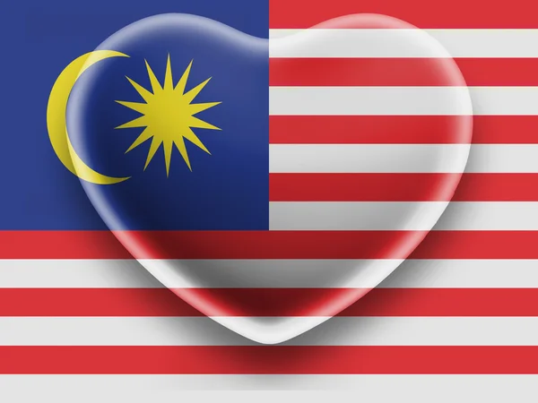 Flaggan malaysia — Stockfoto