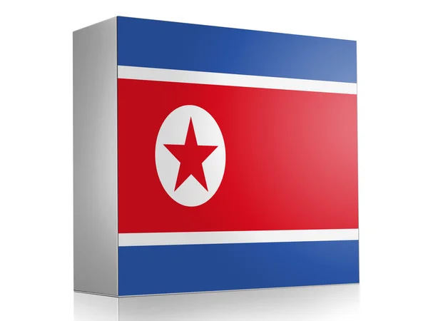 Kuzey Kore bayrağı — Stok fotoğraf