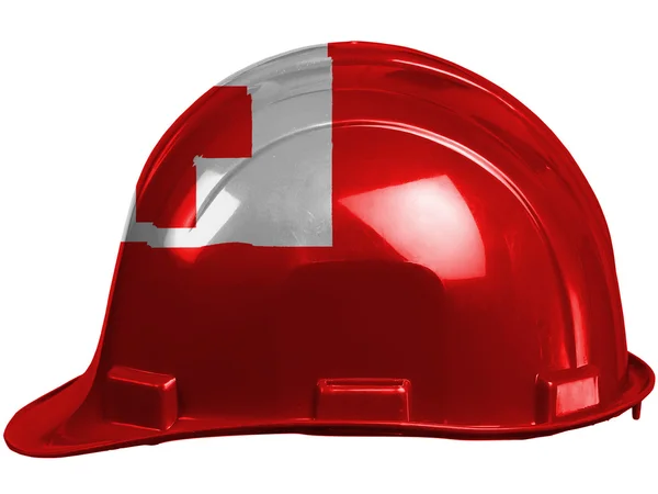 Tonga flag painted on safety helmet — Stock Photo, Image