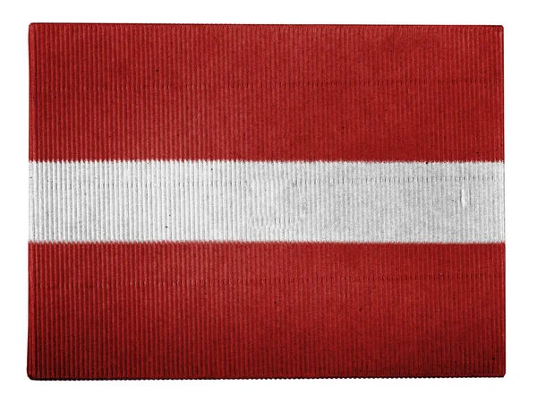 Det latviske flagget – stockfoto