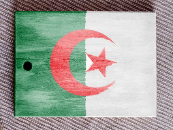 Die algerische Flagge — Stockfoto